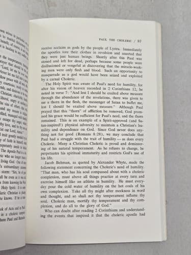 Transformed Temperaments Tim LaHaye 1981 Christian Psychology Paperback - Thumbnail 7