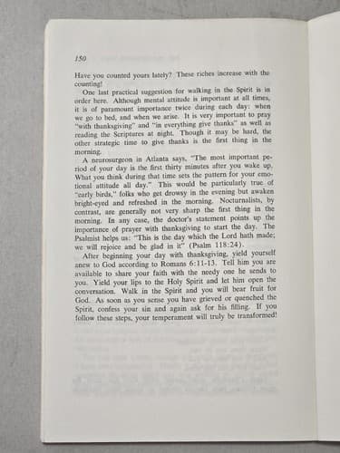 Transformed Temperaments Tim LaHaye 1981 Christian Psychology Paperback - Thumbnail 9