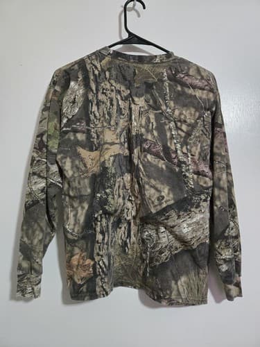 X-Large - youth Mossy Oak Outdoors Shirt Long Sleeve Camo #E85e - Thumbnail 2