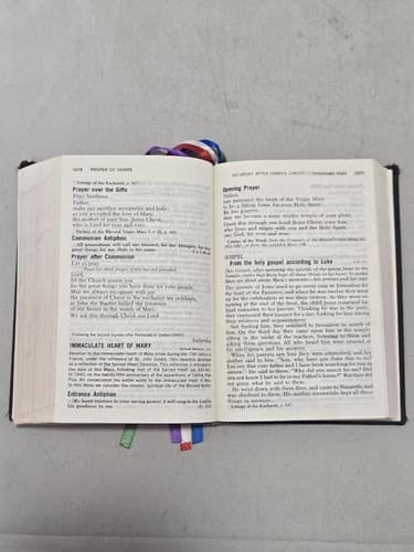 Vintage The Vatican II Weekday Missal Catholic Liturgy Book Black Hardcover - Thumbnail 8