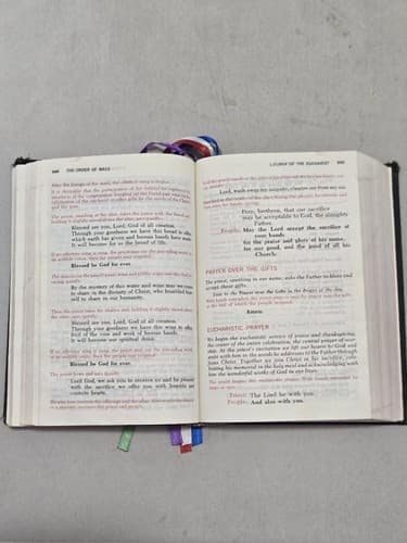 Vintage The Vatican II Weekday Missal Catholic Liturgy Book Black Hardcover - Thumbnail 6