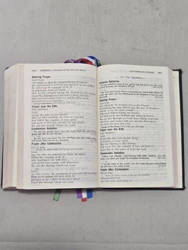 Vintage The Vatican II Weekday Missal Catholic Liturgy Book Black Hardcover - Thumbnail 9