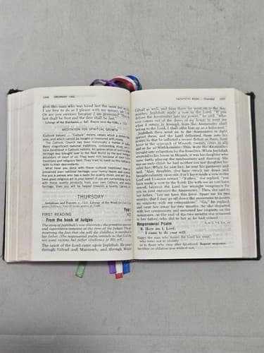 Vintage The Vatican II Weekday Missal Catholic Liturgy Book Black Hardcover - Thumbnail 7