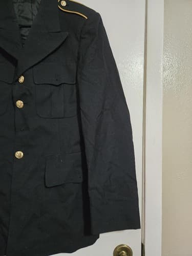 ASU Coat Service Jacket Dress Blue 450 Size: (36/RC) NSN:8405-01-552-2860 #E78e - Thumbnail 3