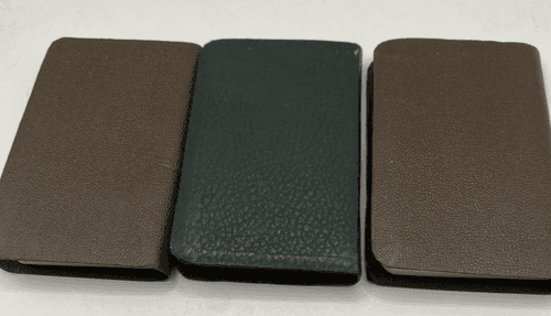Lot of 3 Pocket Size Bibles New Testament Psalms Proverbs Leatherette #L43lA - Thumbnail 2