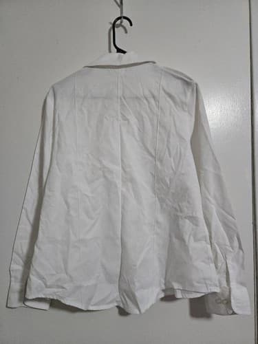 DSCP men’s US Shirt White Long Sleeve Size: (16/L) NSN:8510-01-597-8743 #E80e - Thumbnail 3