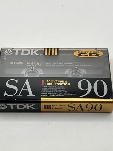 Lot of 5 Blank Cassette Tapes TDK SA90 & Sony UX 90 Type II Chrome Sealed - Thumbnail 3