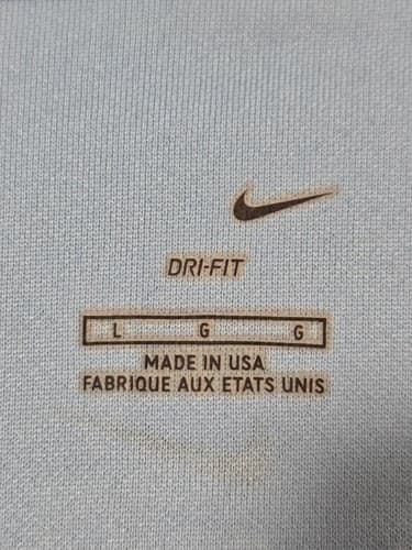 Large - women Nike marathon Shirt Short Sleeve dri fit #E93e - Thumbnail 3