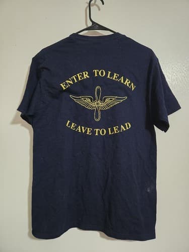 Medium - Naval Avation Shirt Short Sleeve #E94e - Thumbnail 2