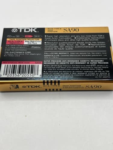 Lot of 5 Blank Cassette Tapes TDK SA90 & Sony UX 90 Type II Chrome Sealed - Thumbnail 4