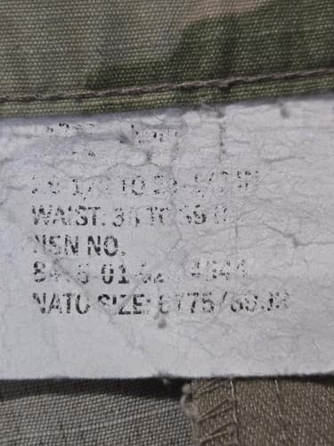 US Army OCP Scorpion W2 Combat Trousers Large Short 8415-01-623-4547 #Q28q - Thumbnail 4