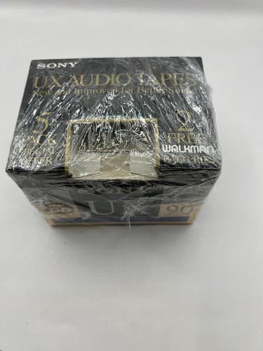 Lot of 5 Blank Cassette Tapes TDK SA90 & Sony UX 90 Type II Chrome Sealed - Thumbnail 9