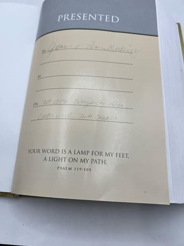 NIV Holy Bible Reference Giant Print Hardcover Red Letter Highlighted Study Copy - Thumbnail 7