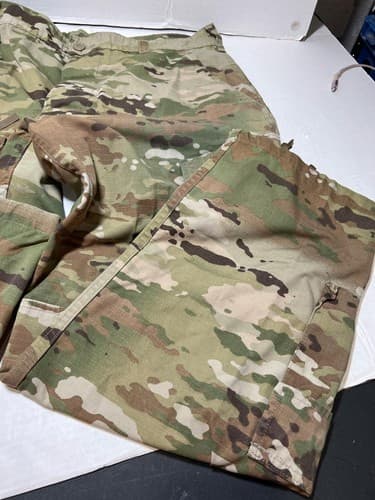 US Army OCP Scorpion W2 Combat Trousers Large Short 8415-01-623-4547 #Q28q - Thumbnail 8