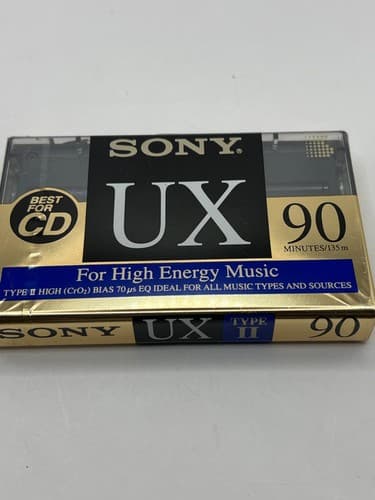 Lot of 5 Blank Cassette Tapes TDK SA90 & Sony UX 90 Type II Chrome Sealed - Thumbnail 6