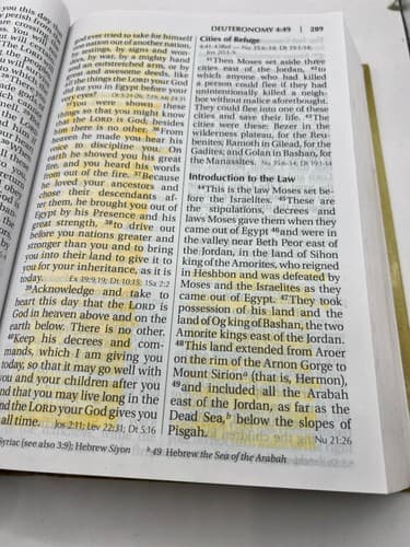 NIV Holy Bible Reference Giant Print Hardcover Red Letter Highlighted Study Copy - Thumbnail 10