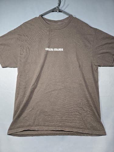 Ariana Grande "Yes, And?" Official Merch Graphic Brown T-Shirt Men's Size L S114 - Thumbnail 2