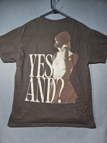 Ariana Grande "Yes, And?" Official Merch Graphic Brown T-Shirt Men's Size L S114 - Thumbnail 4