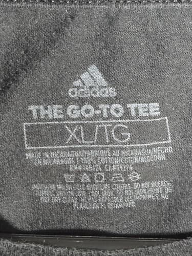 Adidas Men's Gray Heather Short Sleeve Trefoil Graphic T-Shirt Size XL #S116s - Thumbnail 4