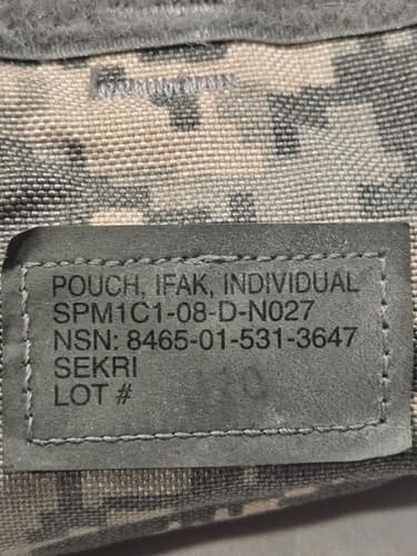 ACU Digital IFAK Pouch INDIVIDUAL FIRST AID KIT NSN:8465-01-531-3647 #K22k - Thumbnail 3