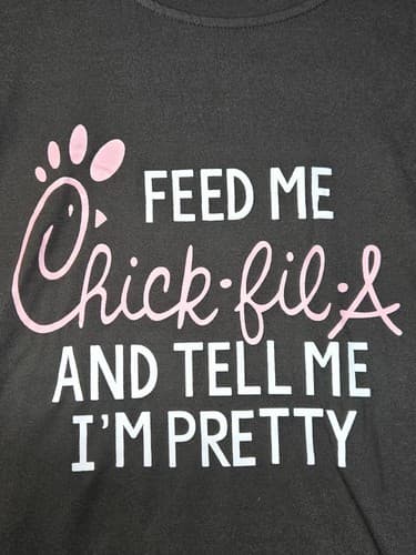 Feed Me Chick-Fil-A Funny Graphic T-Shirt Black Youth Size XL (13-14) #S121s - Thumbnail 5