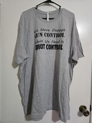 XXX-Large - men’s Gun control Shirt Short Sleeve #E86e