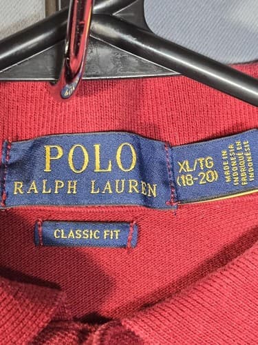 Polo Ralph Lauren Red Short Sleeve Polo Shirt Men's XL Classic Fit Pique #S111s - Thumbnail 7