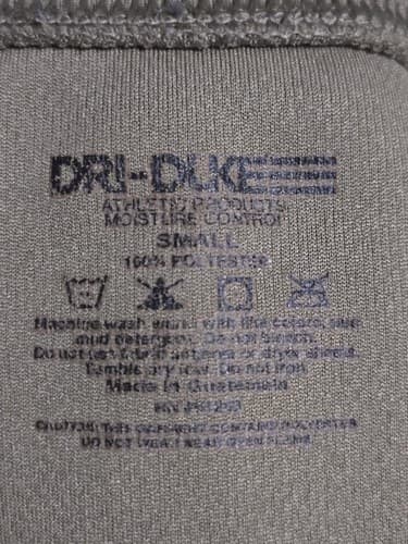 Dri-Duke Moisture Control Short Sleeve Shirt Men's SMALL Polo Style Crew Neck - Thumbnail 5