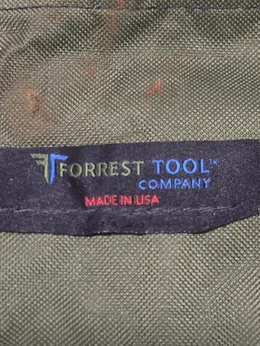 Forrest Tool Max Carry Bag 13.5 x 9.5 OD Green Roll Up Tool Pouch Utility - Thumbnail 4