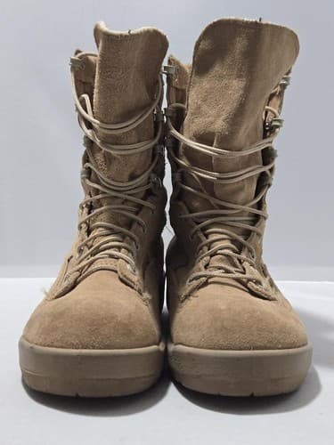 Belleville USGI Tan Combat Boots 04.0 Wide Military Surplus Vibram Cold Weather - Thumbnail 2