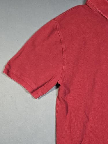 Polo Ralph Lauren Red Short Sleeve Polo Shirt Men's XL Classic Fit Pique #S111s - Thumbnail 2