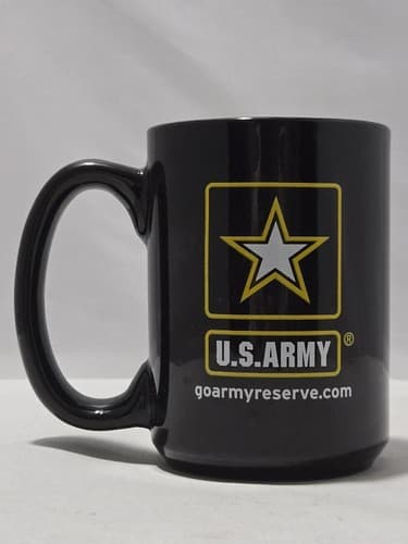 US Army Logo Black Mug 11oz – Military Coffee Cup for Office, School, Kitchen - Thumbnail 2