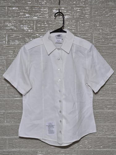 ASU female Short Sleeve White Shirt Size: (10R) NSN:8410-01-597-5946 #I72i