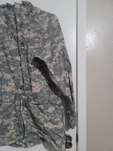X-SMALL - IMPROVED RAINSUIT PARKA JACKET ACU DIGITAL NSN: 8415-01-527-4611 #C43c - Thumbnail 3