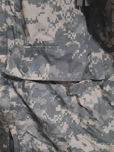 X-SMALL - IMPROVED RAINSUIT PARKA JACKET ACU DIGITAL NSN: 8415-01-527-4611 #C43c - Thumbnail 5