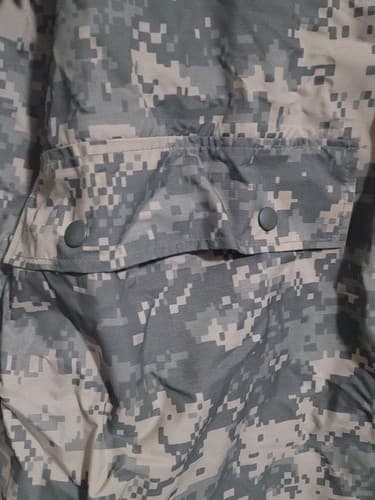 X-SMALL - IMPROVED RAINSUIT PARKA JACKET ACU DIGITAL NSN: 8415-01-527-4611 #C43c - Thumbnail 4