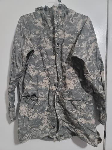 X-SMALL - IMPROVED RAINSUIT PARKA JACKET ACU DIGITAL NSN: 8415-01-527-4611 #C43c
