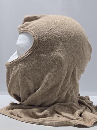 US Army FR Protective Anti-Flash Hood Balaclava Coyote Tan Balaclava USGI #O88o - Thumbnail 4