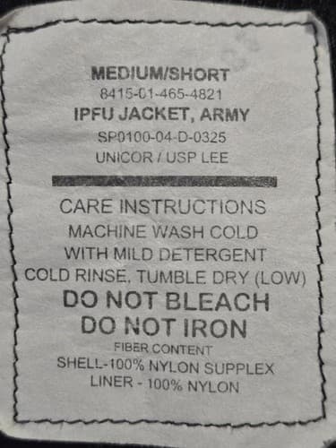 US Army IPFU PT Jacket Gray Reflective Medium Short Physical Fitness Uniform - Thumbnail 5