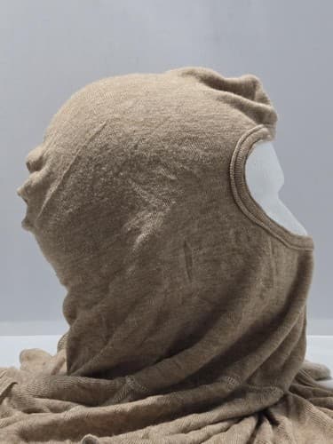 US Army FR Protective Anti-Flash Hood Balaclava Coyote Tan Balaclava USGI #O88o - Thumbnail 2