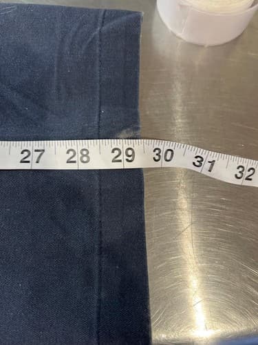 Dickies Work Pants Mens 38x29 Heavy Duty Twill Straight Leg Flat Front Blue VGC - Thumbnail 5