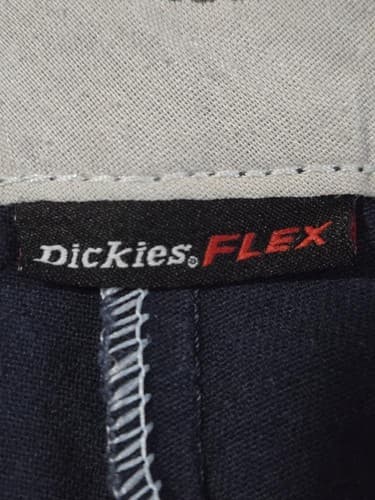 Dickies Work Pants Mens 38x29 Heavy Duty Twill Straight Leg Flat Front Blue VGC - Thumbnail 4