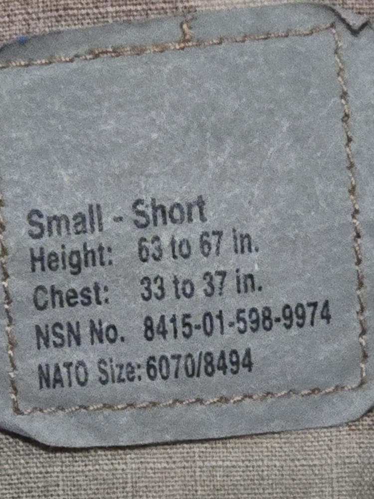 FRACU Multicam Jacket Small/Short NSN:8415-01-598-9974 #I54i - Thumbnail 7