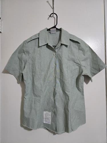 DSCP Light Green female Shirt Short Sleeve Size: small NSN:SPM1C1-09-D-N012