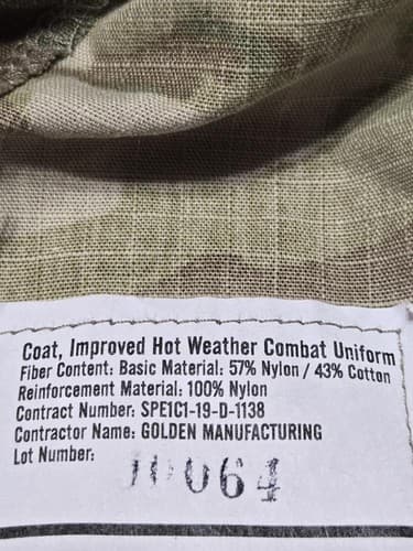 IHWCU Multicam Jacket Small/Short NSN:8415-01-670-7964 #J85j - Thumbnail 6