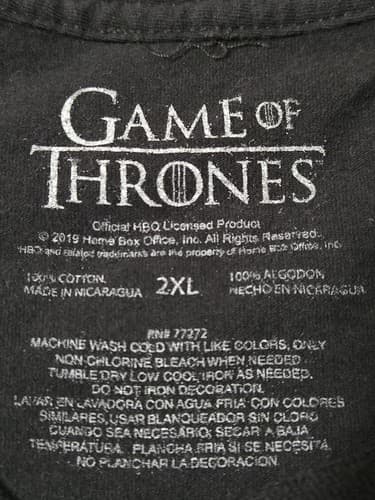 Game Of Thrones Shirt Short Sleeve Size: (2XL) #H45h - Thumbnail 2