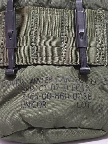 Water Canteen Carrier NSN:8465-00-860-0256 #E59e - Thumbnail 3