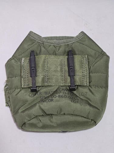 Water Canteen Carrier NSN:8465-00-860-0256 #E59e - Thumbnail 2