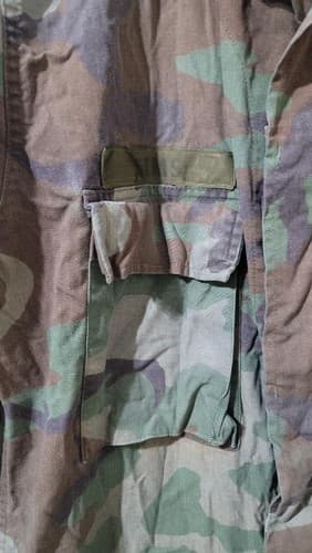Genuine US Military Woodland Camo BDU Jacket Combat Coat Medium Long Patched #T5 - Thumbnail 3