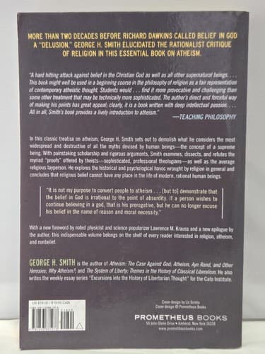 Atheism: The Case Against God by George H. Smith Philosophy Religion #C8B7 - Thumbnail 3